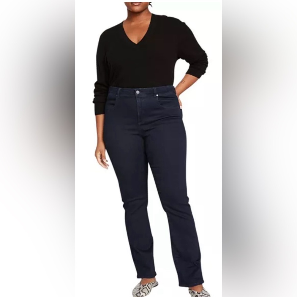 Universal Standard NWT Women's Plus Marne Bootcut Jeans Black Wash‎ Size 40